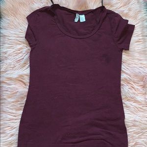 H&M burgundy shirt